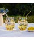 Glass Tumbler Large | Enchanted Garden | Set of 2